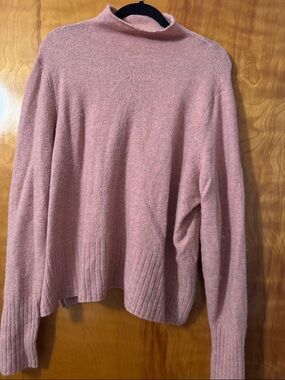 Madewell Women’s Pink Mock Neck Sweater